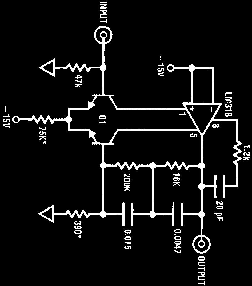 4 an LM394 is used to replace the input stage of an LM118 high speed operational amplifier to create an ultra-low distortion low noise RIAA-equalized phono preamplifier The internal input stage of