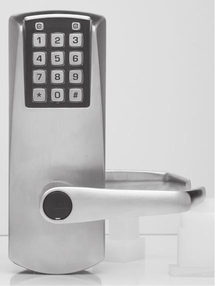 with issuing, controlling and collecting keys and cards. Verifies exterior access while allowing free egress.