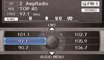 Radio on Radio # FM/AM Radio preset 1/2/3/4/5/6 XM channel # XM preset 1/2/3/4/5/6 CD play CD play track # CD skip