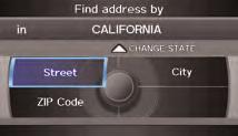 Say Street, then say the street name on the next screen.