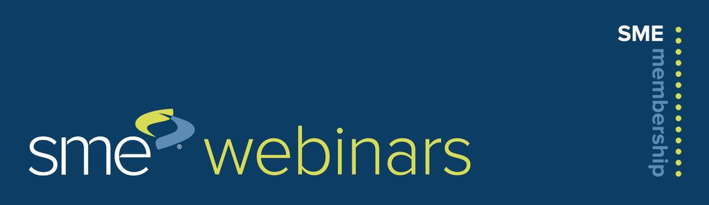 Webinars are live presentations, given by a technical leader, that you can take part in from your desk or conference room Developing the US Technology Roadmap on Advanced Forming Capability and