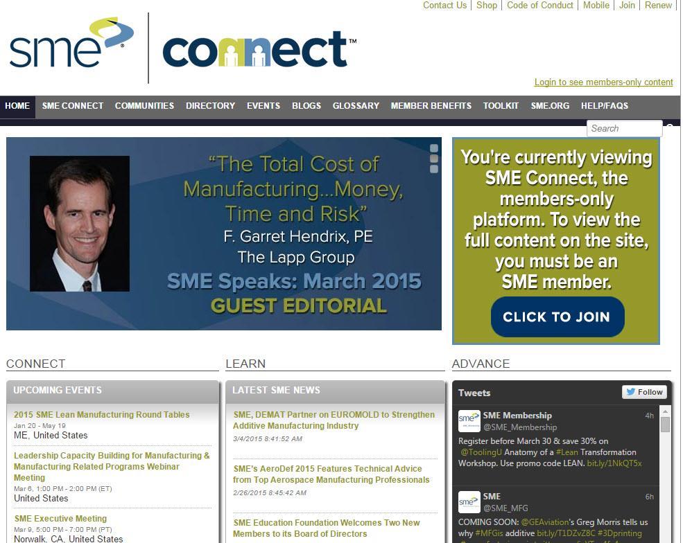 VIRTUAL CONNECTIONS SME Connect Network with SME Members and subjectmatter experts.