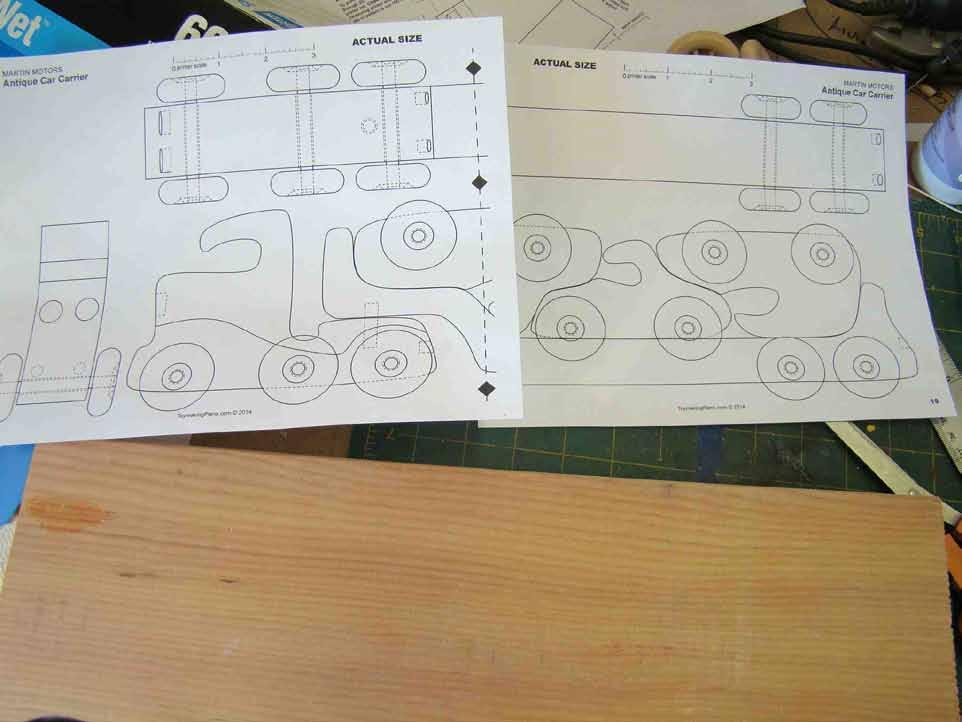 NOTE: For the prototype Ken used a Side Plan View before the final plan set was completed. The final completed plan set also includes individual patterns for each part.