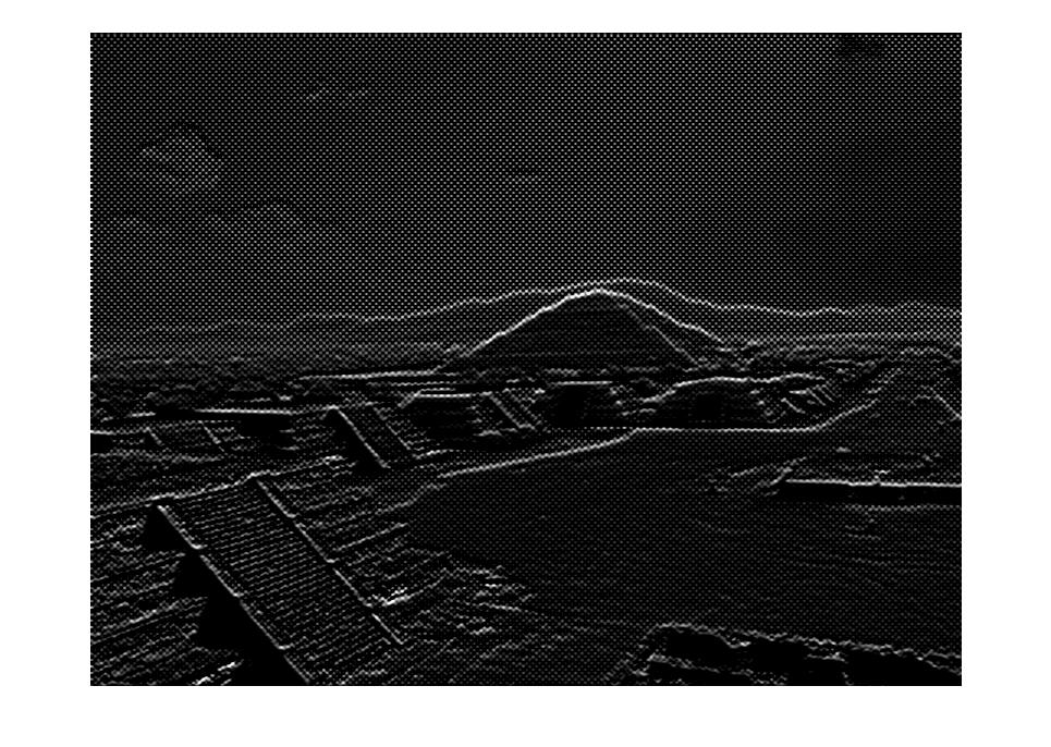 Gaussian Filtering This is a common first step in edge detection. The images below have been processed with a Sobel filter commonly used in edge detection applications.