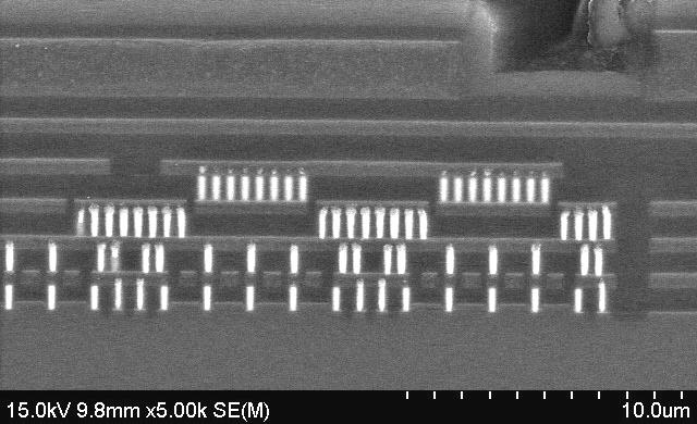 SEM Photograph of On-chip Active CMOS EBG Spiral inductor (portion) Via t metal t top t IMD