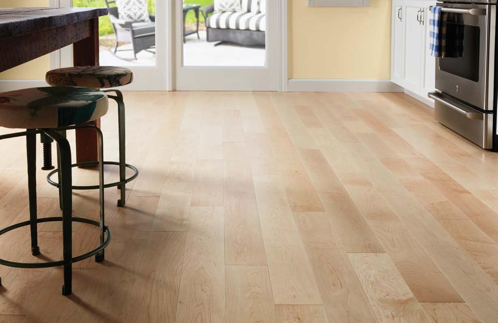 Plankfloor COLLECTION Northern Hard Maple UNFINISHED Wisconsin White 2 & Better