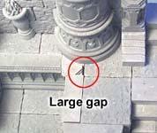 You'll notice a large gap near one of