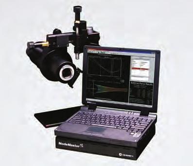 ModeMaster PC M 2 Beam Propagation Analyzer & Features Measurement and display of CW laser divergence, M 2 (or k) and astigmatism Beam sizes 0.