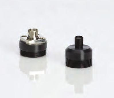 Sensor Accessories Fiber-Optic Connector Adapters The following fiber-optic adapters can be mounted directly onto the 3/4-32 threads on the front of LM-2, OP-2, LM-3, LM-10, and LM-150FS sensors.