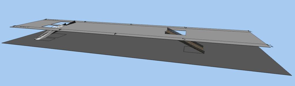 Pedestrian Dynamics Tutorial 77 Figure 3: 3D view of the platform and street level layer.