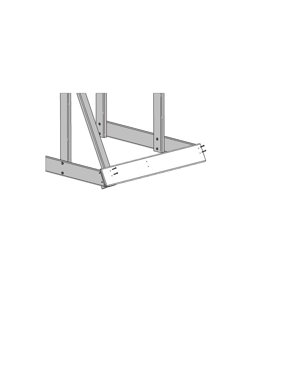 Step 10: Attach Lower Front A: Attach (1767) Lower Front flush to the top of (1766) Corner Block at (1769) Ground Side with 2 (S15) #8 x 1-3/4 Screws. (fig. 10.1 & 10.
