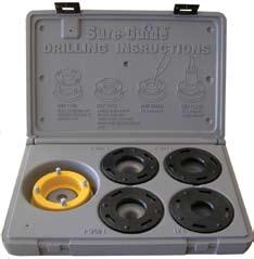 Includes one 3 suction ring, 1, 1-1/4, 1-3/8 and 1-1/2 guides and carrying case. $39.59 item 7720 Repl. Guides, 4 PC Variety Pack $9.