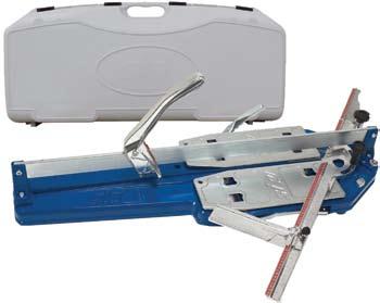 99 item 7570 Item 7320 BRUTUS TILE CUTTER Professional quality tile cutter at an affordable price. Cuts tile up to 19 square. Thick heavy duty rubber pads. Linear ball bearings for smooth scoring.