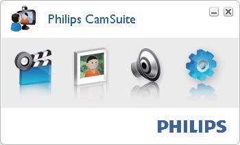 4 Philips CamSuite Philips CamSuite asigură acces rapid la un număr de caracteristici şi setări care sunt cele mai utilizate.