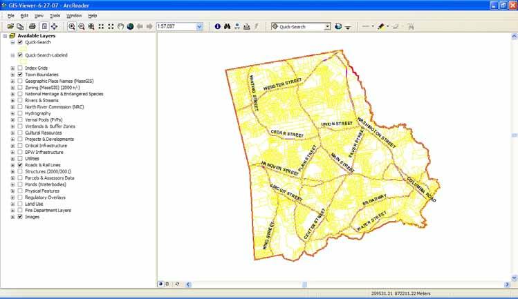 Using GIS In the above steps you installed the mapping program and created a shortcut on your desktop so that you can easily start the program and go right to the Hanover maps.