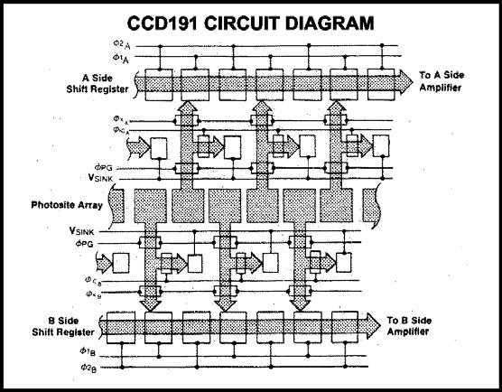 FUNCTIONAL DESCRIPTION The CCD191 consists of the following functional elements illustrated in the Block Diagram and Circuit Diagram.