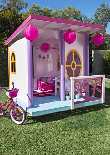 SEPTEMBER 2013 AS SEEN ON Build the ultimate pink playroom that even Barbie would want to move into! What could be sweeter than holding a tea party in a life sized doll s house?