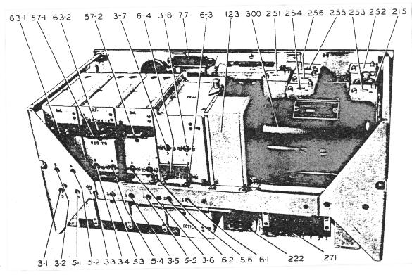 Figure 6-10 Radio Receiver BC-348-(*) or BC-224-(*) -- Rear View of Chassis SECTION VIII