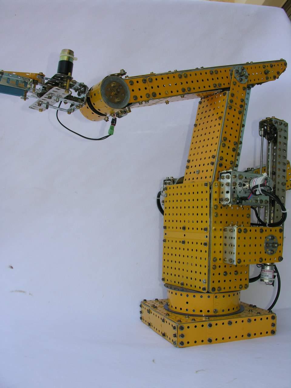 The structure of robot arms can be discussed in a general fashion. Robot arms are made up of links and joints.
