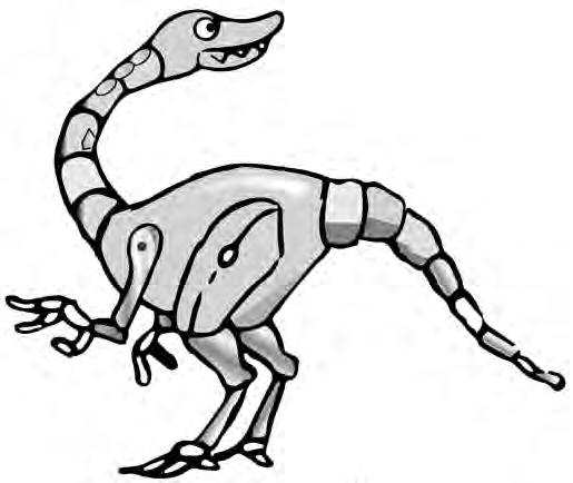 dinosaur picture to copy. This will help you get the basic shape right.