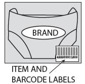 Place folded garment into polybag and seal (Figure 4) 5. Affix barcode and item labels 6.