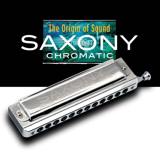 Available through WWW.SEYDEL1847.COM The SAXONY CHROMATIC is a professional chromatic harmonica with unique playing features.