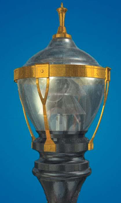EXCELLENT LIGHTING PERFORMANCE K199 California Post Top The California luminaire was one of the original acorn
