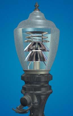#1 CAST ALUMINUM FINIAL (OTHER FINIALS AVAILABLE) K199-L VL1 Louvered Reflector Available in either cutoff or semi cutoff classifications, the VL1 louvered reflector system provides excellent