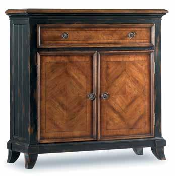 500-50-643 Two-Toned Shaped Hall Chest 35W x 12D x 34 1/4H (89