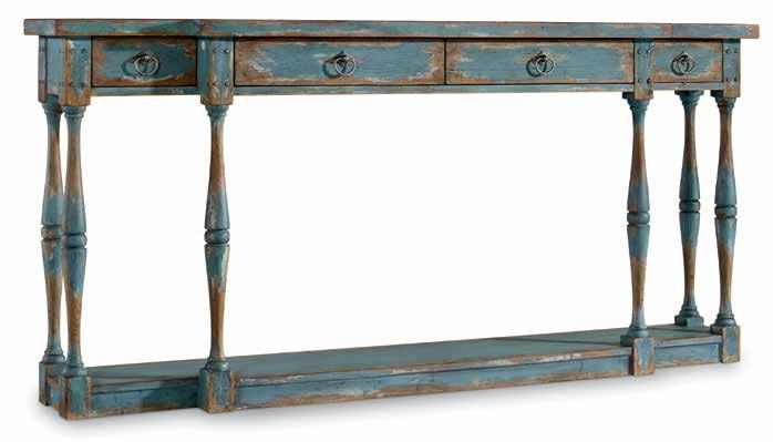 5403-85001 Sanctuary Hall Console Table Aluminum covered