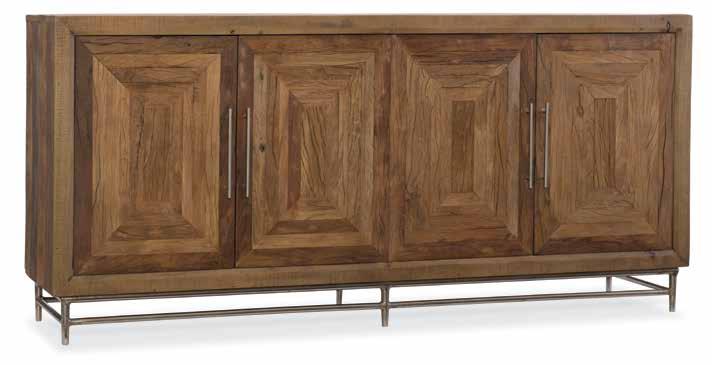 credenza 5365-85001 Motif Console Two doors with one adjustable shelf behind each
