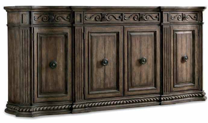 credenza credenza 5091-85001 96 Adagio Credenza Three drawers with drop front center drawer; four