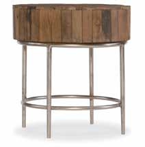 Luckenbach Metal and Stone End Table Cast