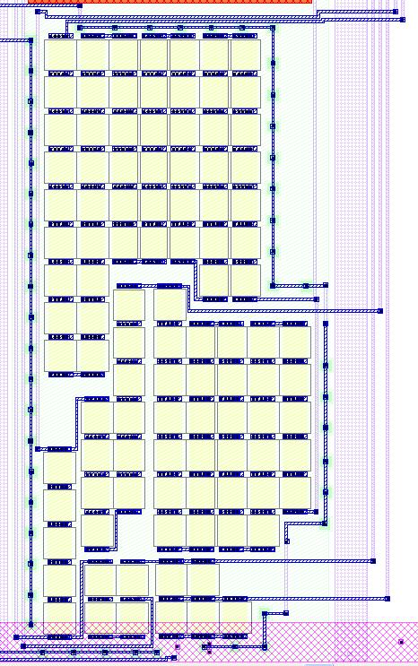 This is integrator resistor array layout, clearly showing NWELL shield.