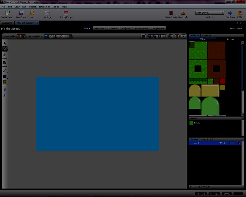 intuitive to use. Placing Tiles Let's add some tiles to our Scene.