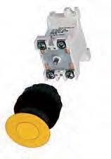 Built-in components - mushroom-head pushbutton SGT x -pole SGT x -pole SGTE x -pole SGTE x -pole Ordering code for component (Code ) Circuit Ordering code A C D E F