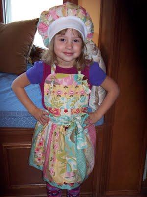 Original Recipe Childs Apron, Chef s Hat and Oven Mitts by Melissa Stramel Hi! I'm Melissa Ann from Lilac Lane. I'm SO excited to share my first goody with you.