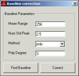 System Operation Signal Processing (Digital and Frequency Domain) The dialog box for performing a baseline correction function is illustrated in Figure 33.