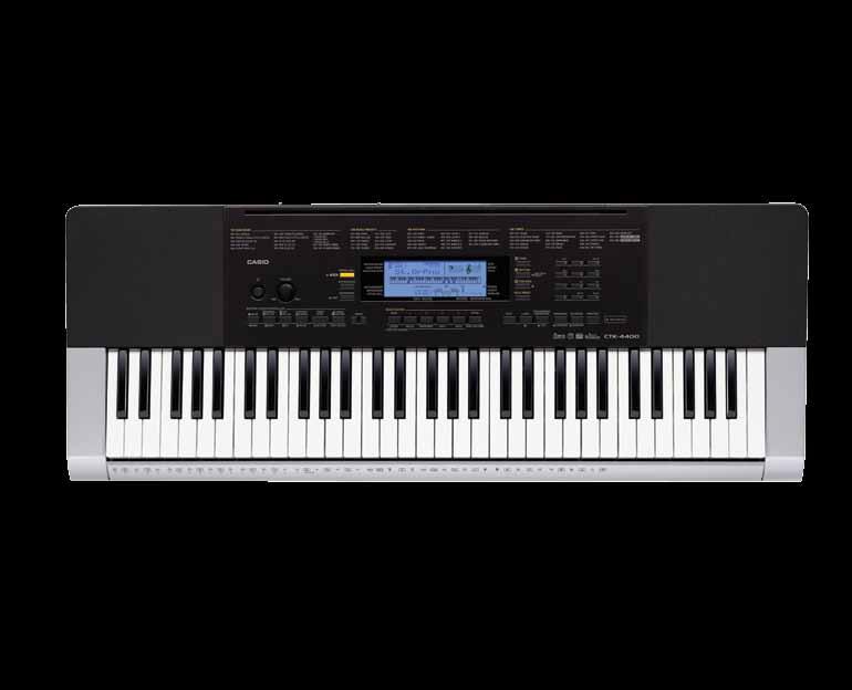between a piano tone and an organ tone, and optimises the keyboard setup