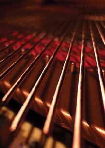 The uniquely rich sound produced by an acoustic piano is a combination of the sound generated by the striking of keys and the associated string resonance created by that original key strike.