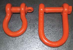 2 times the working load limit Ultimate strength equals five times working load limit hen shackles need to be used above 400ºF (204ºC) or below -40ºF (-140ºC), consult factory in Number orking oad
