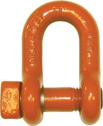 NV Shackles ated for overhead lifting ot trace code and individual serial numbers Alloy material (body and pin) Full certifications available Meet all requirements of NV 2.