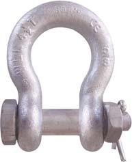 shackles have alloy quenched and tempered pins Shackles made from technically advanced microalloy material oad break tests consistently show microalloy outperforms quenched and tempered carbon