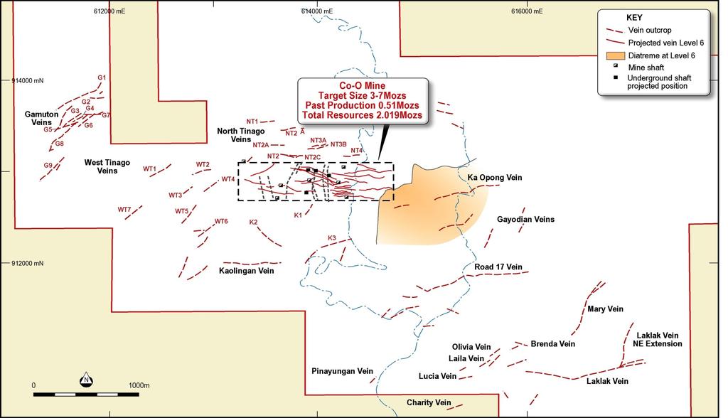 Co-O REGIONAL SETTING Text here The potential exploration target size and grade of the Co- O Mine is conceptual in nature and there has been