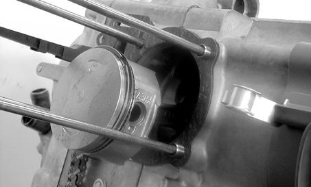 IN Mark Piston Install the piston, piston pin and a new piston pin clip.