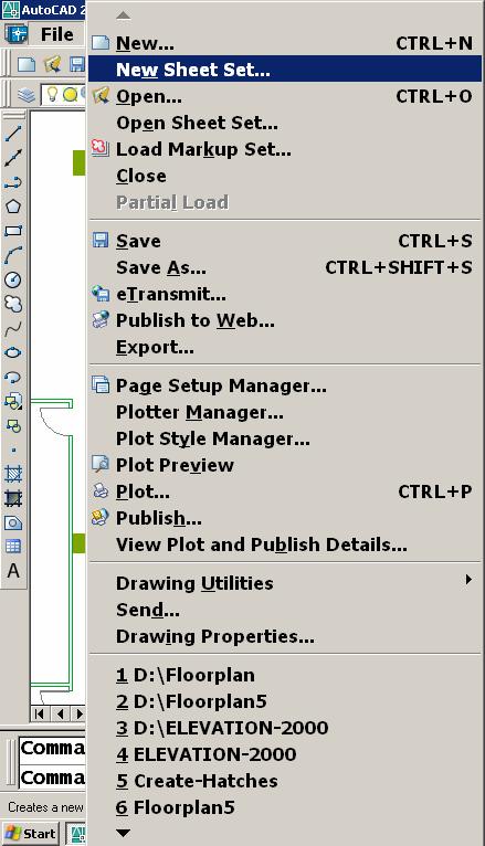 3. You import existing layouts from existing drawings or new drawings to create the Sheet Sets. 4. You can assign custom Sheet Set properties. 5.