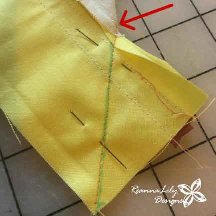 your previous stitching lines stopped.