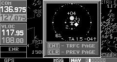 Altitude Display Mode Operating Mode Traffic Getting Section Started 3 SKYWATCH Main Page Sequence Interface Display Range Traffic Page Traffic Advisory (with no bearing information) Traffic Warning