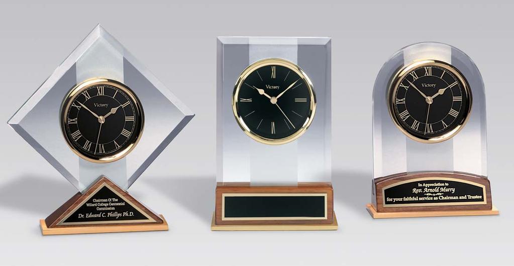 A stunning line of clocks in high gloss