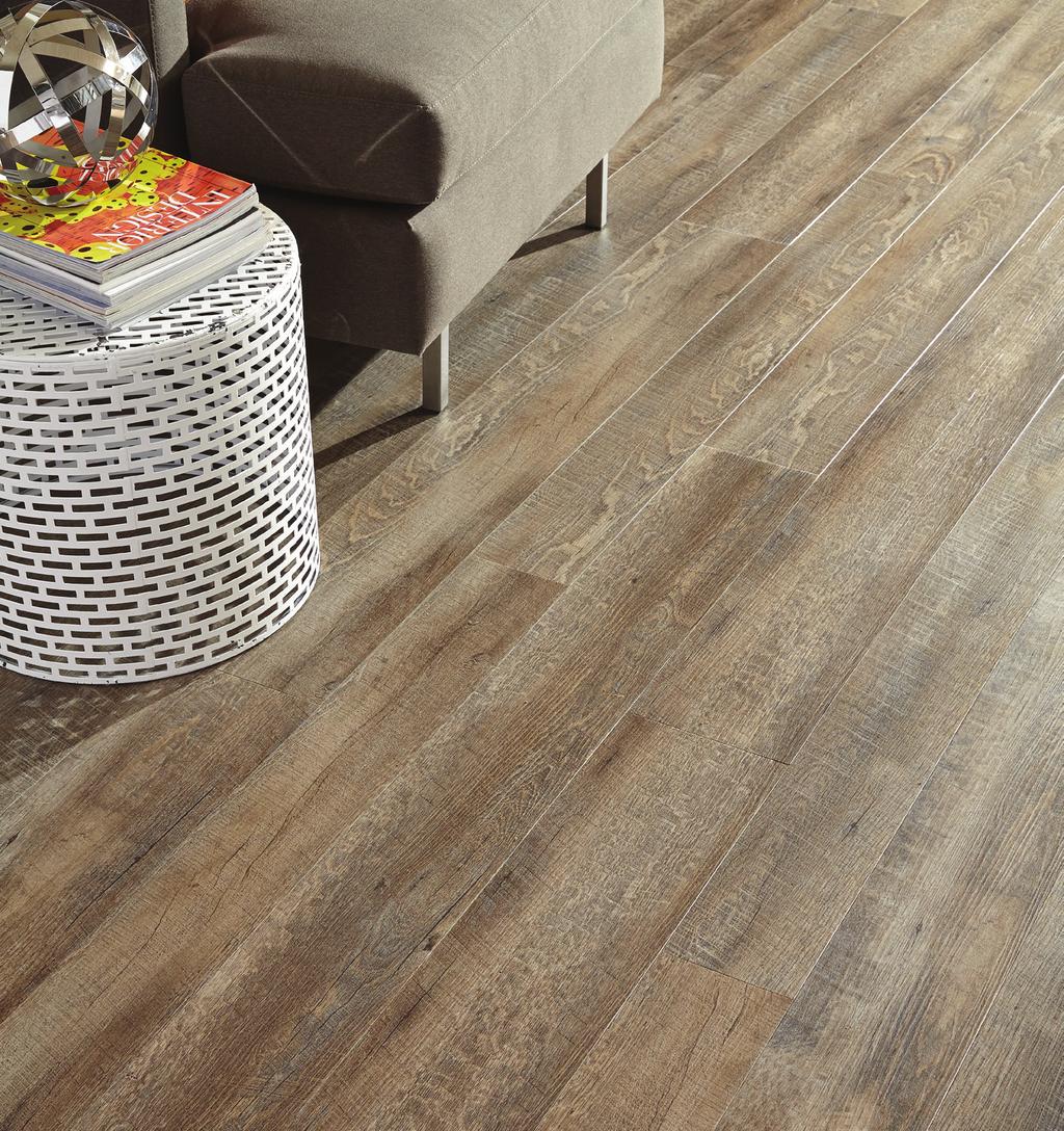 Multi-Width Planks Shown: Birkdale Weathered Oak-Cabin Multi-Width Planks Wood flooring with planks of varying widths